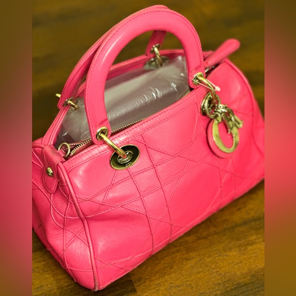 **SOLD** DIOR Cannage Polochon Granville Satchel - Picture 5 of 15
